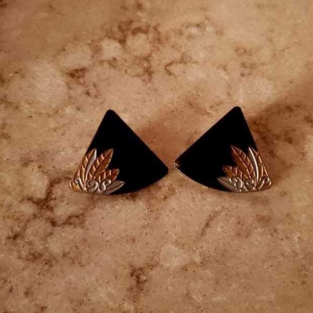 Vintage Enamel Earrings